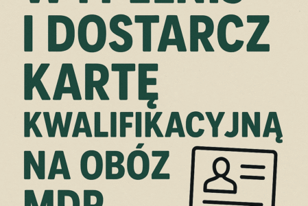 Nabór na obóz MDP gm. Hrubieszów – 2026 termin dostarczenia kart kwalifikacyjnych